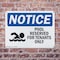 Signmission Pool Reserved For Tenants Only With Symbol, 10 in W x Rectangle, Plastic OS-2PACK-NS-P-710-L-16384 - alternate 3
